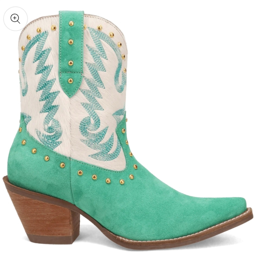 Dingo Womens Rodeo Queen Embroidered Studded Snip Toe